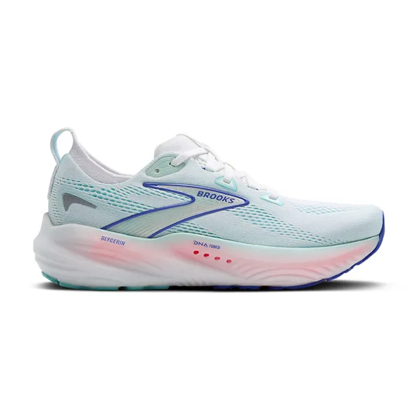 Brooks Women's Glycerin 22 WHITE/LIMPET SHELL/AMPARO BLUE