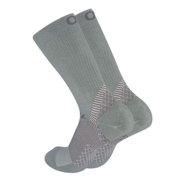 Os1st FS4 Merino Plantar Fasciitis - Crew Sock Grey Medium
