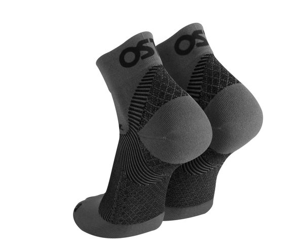 Os1st FS4 Plantar Fasciitis - 1/4 Crew Sock Grey Large
