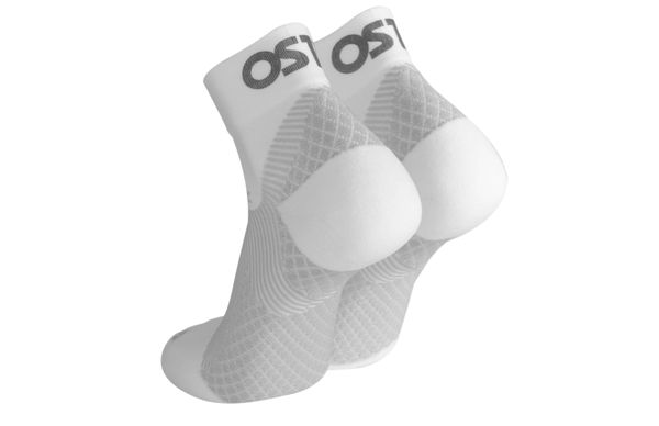 Os1st FS4 Plantar Fasciitis - 1/4 Crew Sock White XLarge