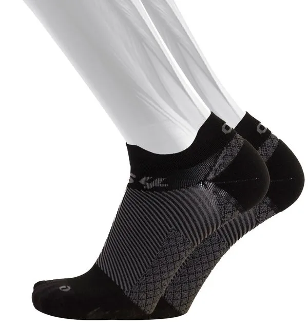 Os1st FS4 Plantar Fasciitis - No Show Sock Black Medium