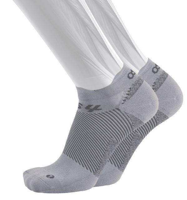 Os1st FS4 Plantar Fasciitis - No Show Sock Grey Large