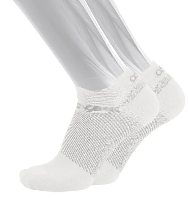 Os1st FS4 Plantar Fasciitis - No Show Sock White Medium