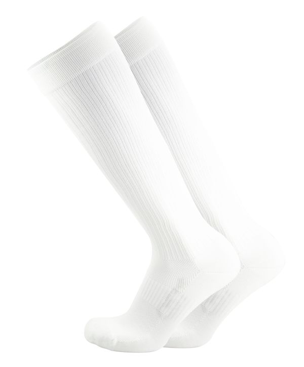 Os1st TS5 Travel Socks - Over the Calf White Medium