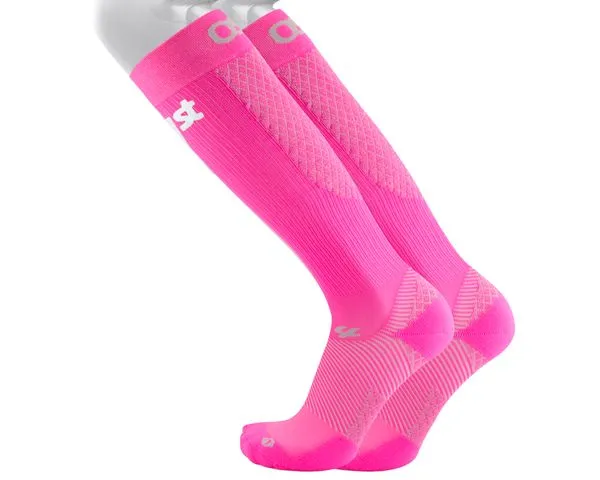 Os1st FS4+ Over the Calf Compression Bracing Sock Pink Fusion Large