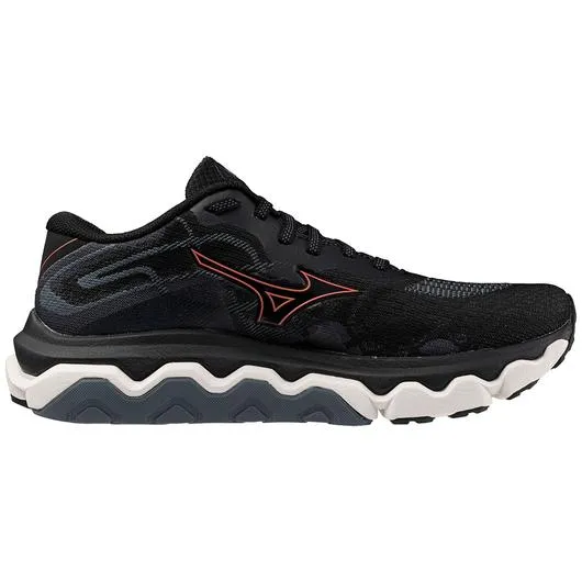 Mizuno WOMEN'S WAVE HORIZON 7 BLACK-DUBARRY