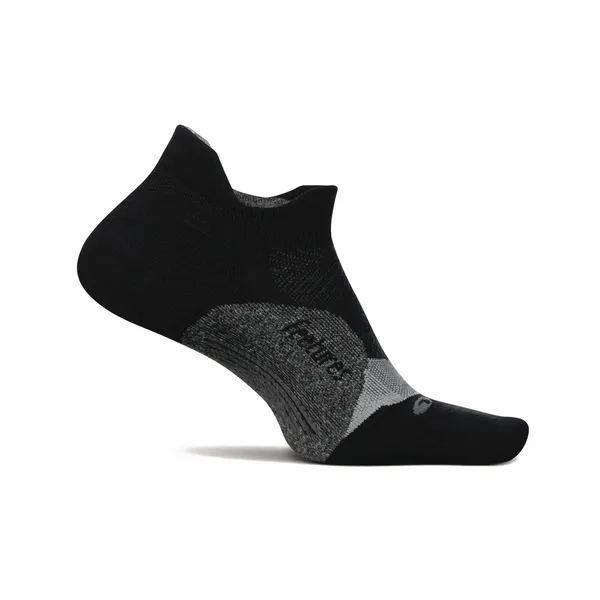 FEETURES ELITE LIGHT CUSHION NO SHOW TAB BASIC W/ MIDBLOCK BLACK