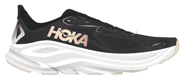 Hoka WOMEN'S CLIFTON 10 BLACK / ROSE GOLD